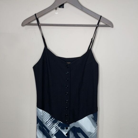 Samantha Lebowitz Tuxedo Midi Abstract Dress - Picture 6 of 10